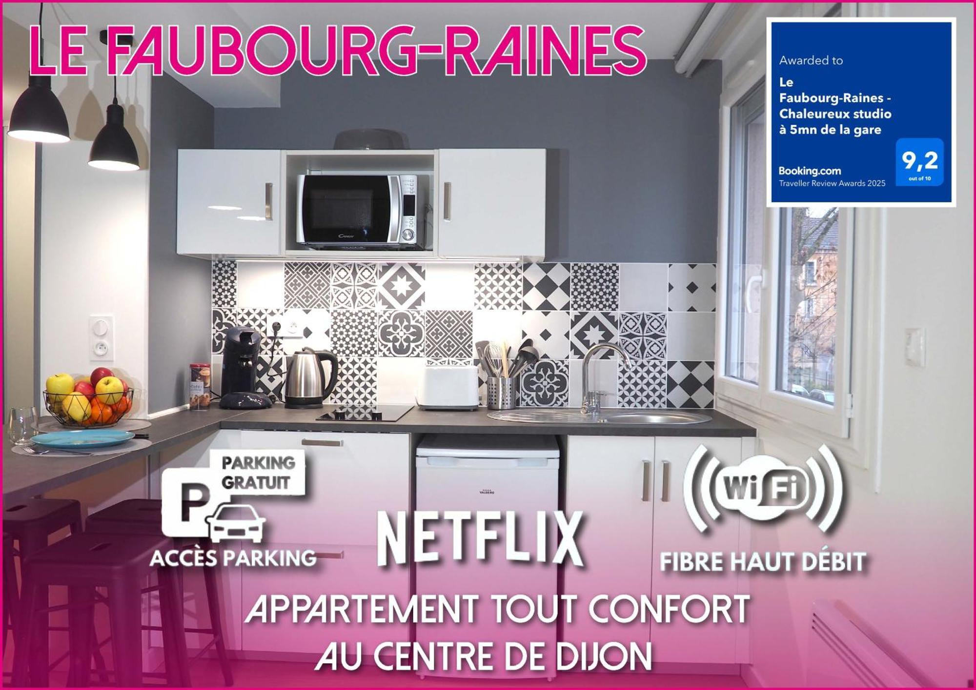 Le Faubourg-Raines - Chaleureux Studio A 5Mn De La Gare Dijon Exterior foto